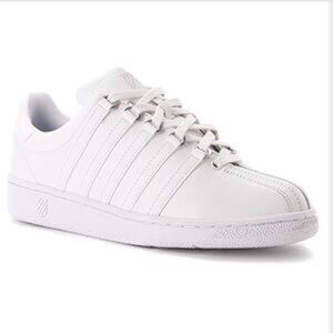 K-Swiss Classic VN™ Low Leather Court Shoes in White/White